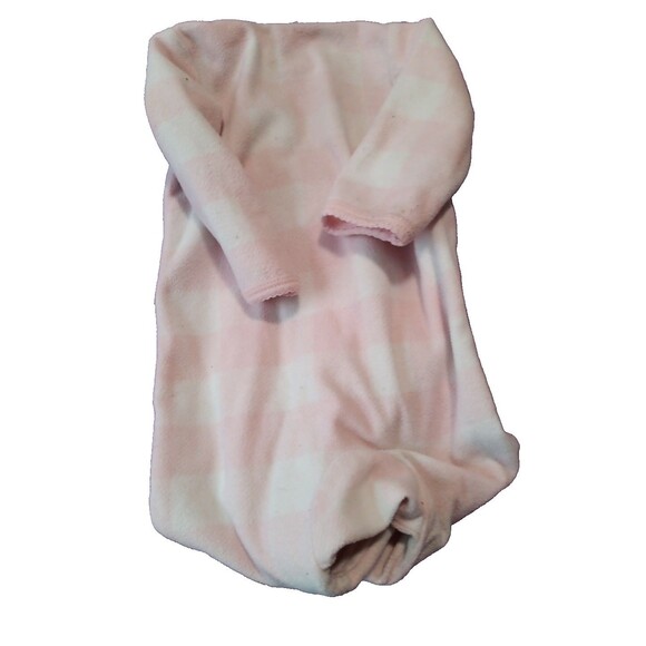 Carter's Girls 1 Piece Footed Sleeper Zip Up Fleece Pajamas Pink Bunny Size 6M - Picture 3 of 4